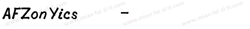 AFZonYics 常规字体转换